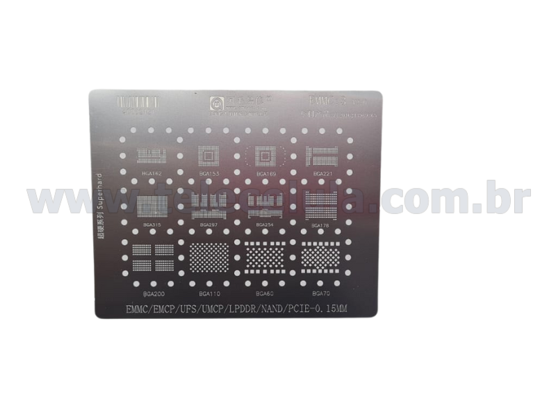 STENCIL AMAOE EMMC:3 EMP, UFS, UMP, LPDDR, NAND, PCIE STARLINK EMMC V2, V3